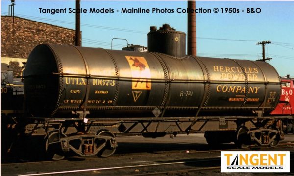 SOLD OUT: UTLX "Hercules Powder" 1949+ GA 1917-design 10000 Gal. Tank Car - Image 7