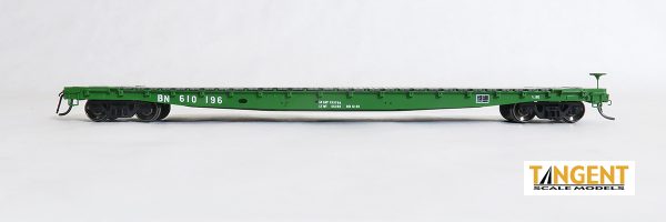 SOLD OUT: Burlington Northern (BN) "Crooked Lettering 1989" 60' GSC Flatcar