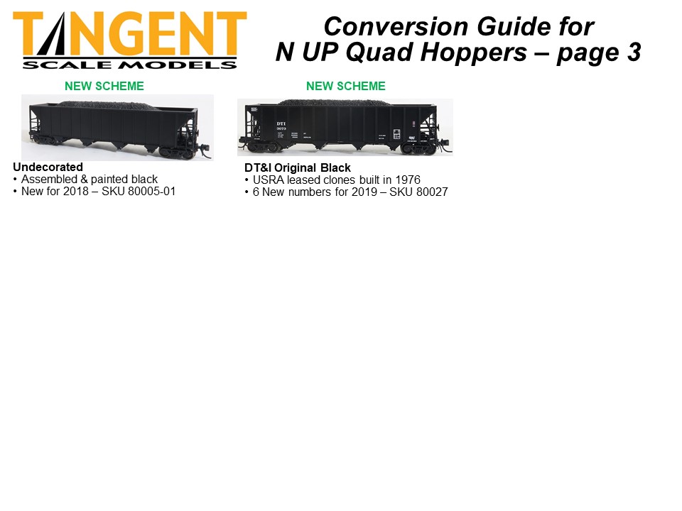 N Scale UP Hopper Catalog - Page 1
