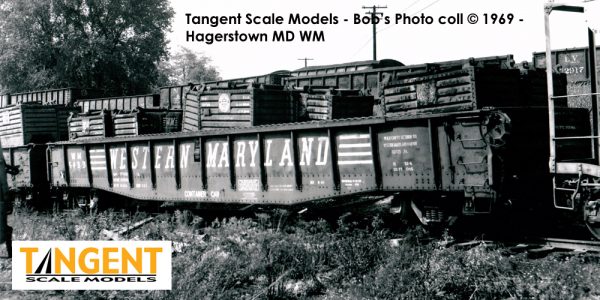 SOLD OUT: Western Maryland (WM) "1967 Repaint" Bethlehem 70-Ton Riveted Drop-End Gondola - Image 6