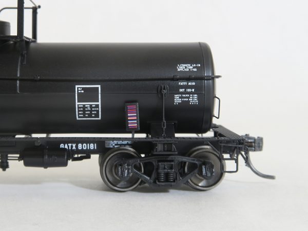 SOLD OUT: GATX "Black Lease 12-1974+" GATC 1957-design 8000 Gal. Welded Tank Car - Image 3