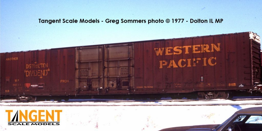 AML G401-16X Details about   Accucraft PS-1 Western Pacific 8’ Youngstown Door Boxcar 19510 