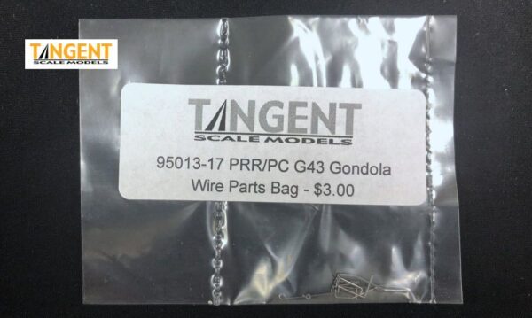 PRR/PC G43 Gondola Parts - Wire Parts Bag