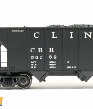 Clinchfield (CRR) "FH18 Delivery Black 1974" Bethlehem Steel 3350CuFt Quad Coal Hopper - #56746