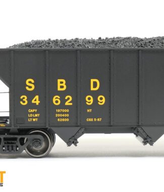 Seaboard System/CSXT (SBD/CSXT) "Black Repaint 1987+" Bethlehem Steel 3350CuFt Quad Coal Hopper - #346142