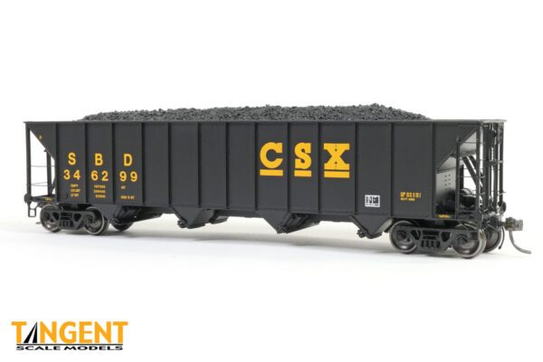 Seaboard System/CSXT (SBD/CSXT) "Black Repaint 1987+" Bethlehem Steel 3350CuFt Quad Coal Hopper