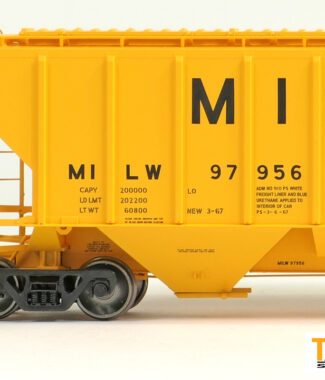 Milwaukee "Delivery 3-1967" PS4427 "High Side" Covered Hopper - #97885