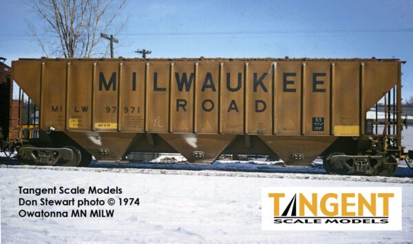 Milwaukee "Delivery 3-1967" PS4427 "High Side" Covered Hopper - Image 10