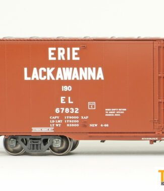 Erie Lackawanna (EL) "Delivery Red 1966" Greenville 6,000CuFt 60' Double Door Box Car - #67832