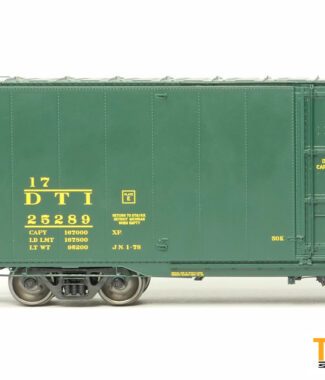 Detroit, Toledo and Ironton (DT&I) "Green Repaint 1978+" Greenville 6,000CuFt 60' Double Door Box Car - #25271