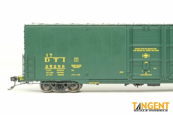 Detroit, Toledo and Ironton (DT&I) "Green Repaint 1978+" Greenville 6,000CuFt 60' Double Door Box Car - Image 5