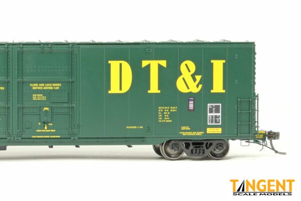 Detroit, Toledo and Ironton (DT&I) "Green Repaint 1978+" Greenville 6,000CuFt 60' Double Door Box Car - Image 6