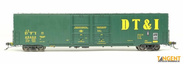 Detroit, Toledo and Ironton (DT&I) "Green Repaint 1978+" Greenville 6,000CuFt 60' Double Door Box Car - Image 7