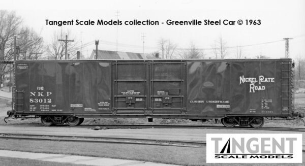 Nickel Plate Road (NKP) "Delivery Brown 11-1963" Greenville 6,000CuFt 60' Double Door Box Car - Image 11