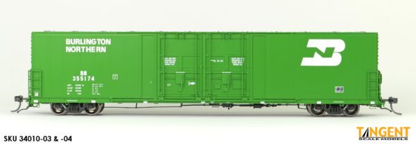 Burlington Northern (BN) "Repaint 4-1985" Thrall 5,880CuFt 60' Double Plug Door Box Car - Image 13