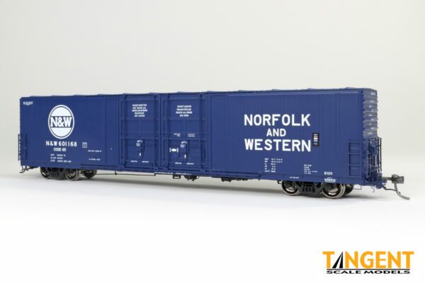 Norfolk & Western (NW) "Original Blue 4-1969" Thrall 5,880CuFt 60' Double Plug Door Box Car