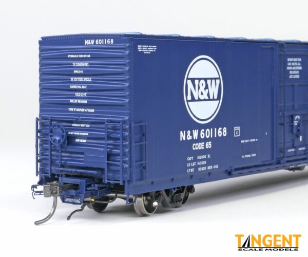 Norfolk & Western (NW) "Original Blue 4-1969" Thrall 5,880CuFt 60' Double Plug Door Box Car - Image 2