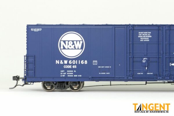 Norfolk & Western (NW) "Original Blue 4-1969" Thrall 5,880CuFt 60' Double Plug Door Box Car - Image 4