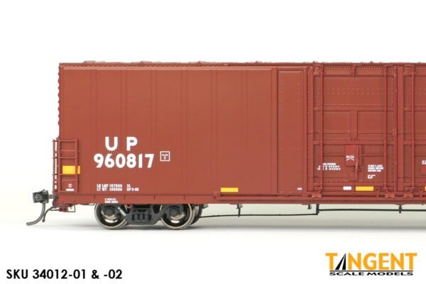 Union Pacific (UP) "Red Repaint BF-90-3 2005+" Thrall 5,880CuFt 60' Double Plug Door Box Car - Image 4