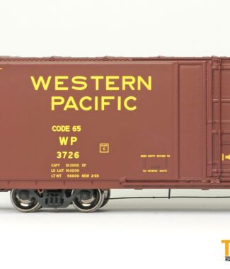 Western Pacific (WP) "Original Red 2-1969" Thrall 5,880CuFt 60' Double Plug Door Box Car - #3728