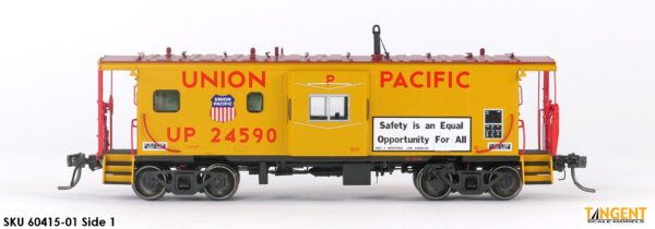 Union Pacific (UP) 1981+ "Equal Opportunity for All" w/ Red-Green Lights ICC Rock Island Bay Window Caboose - Image 2