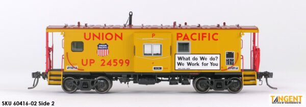 Union Pacific (UP) 1981+ "We Work for You" w/ Red-Green Lights ICC Rock Island Bay Window Caboose - Image 14