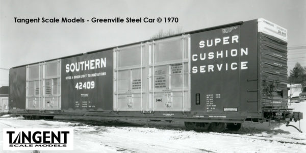 Southern (SOU) "Delivery 2-1970 Brown" Greenville 86' Quad Plug Door Box Car - Image 11