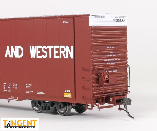 Norfolk & Western (N&W) "Delivery 1964 Brown" 1965+ Era Greenville 86' Double Plug Door Box Car - Image 3