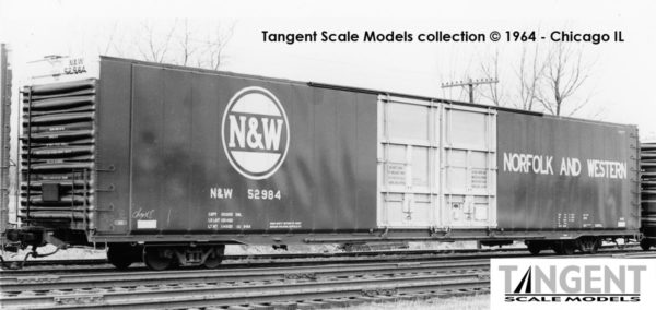 Norfolk & Western (N&W) "Delivery 1964 Brown" 1965+ Era Greenville 86' Double Plug Door Box Car - Image 10