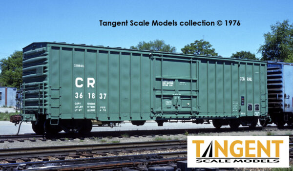 Conrail (CR) "X58 Green Repaint 1976+" PRR Shops X58 Plug Door Boxcar - Image 10