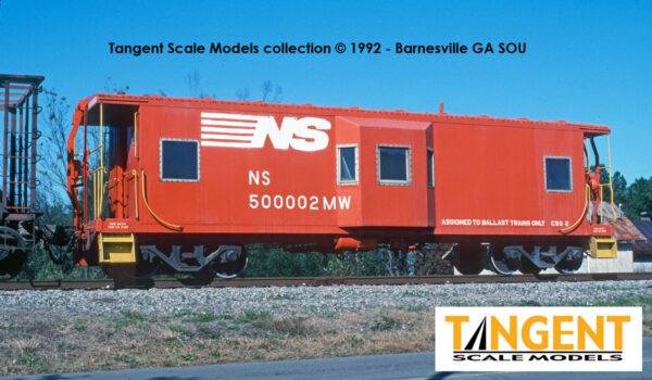Norfolk Southern (NS) "MOW Ballast Train Service 1992" Southern Railway Gantt Manufacturing Company Bay Window Caboose - Image 30