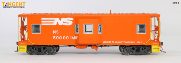 Norfolk Southern (NS) "MOW Ballast Train Service 1992" Southern Railway Gantt Manufacturing Company Bay Window Caboose - Image 3