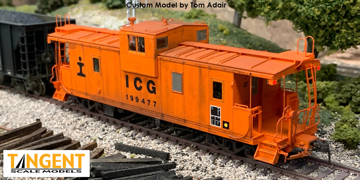 IC Centralia Shops Steel Wide Vision Caboose Customization Photos