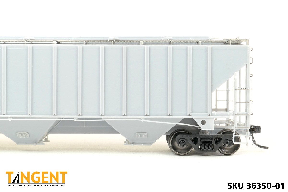 Undec RTR Unpainted PLCX 1980 Version PS4750 Covered Hopper