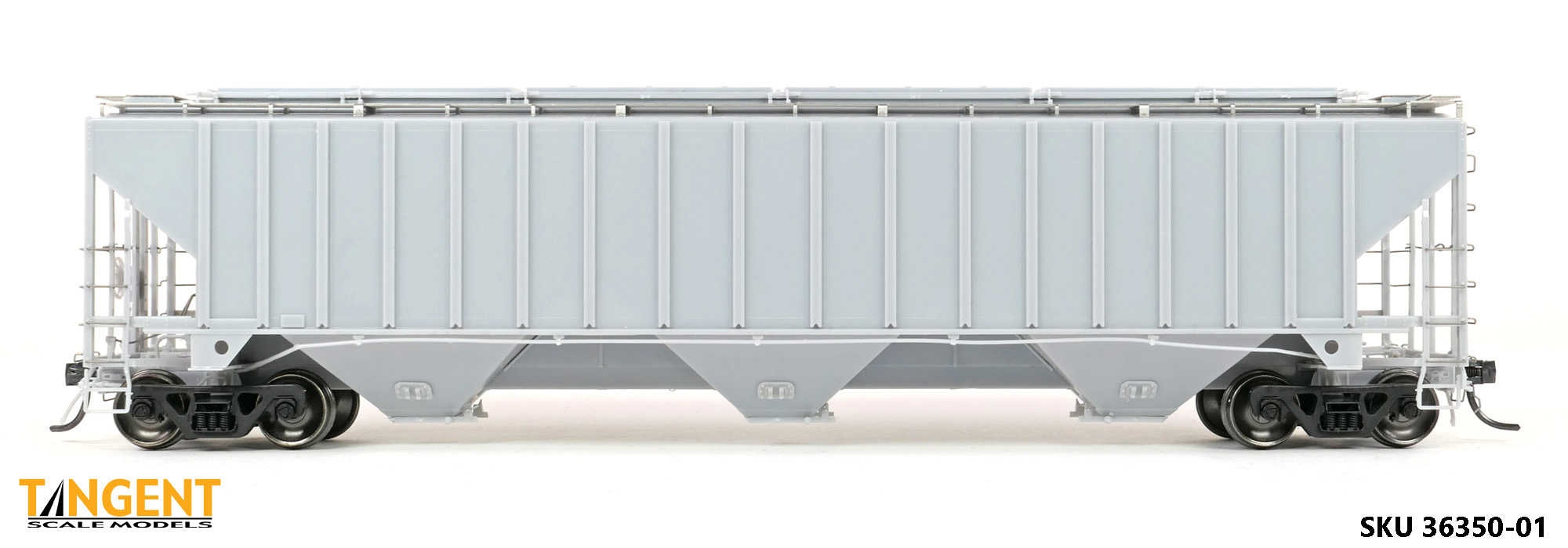 Undec RTR Unpainted PLCX 1980 Version PS4750 Covered Hopper