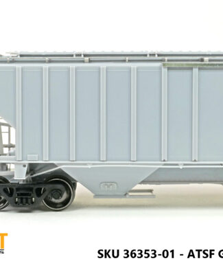 Undec RTR Unpainted ATSF GA-180 Version PS4750 Covered Hopper - #Undec