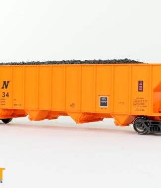 Louisville & Nashville (L&N) "Delivery Orange" 1974 Bethlehem Steel 3350CuFt Quad Coal Hopper