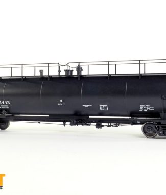 NATX "Black Lease Repaint" 1990+ NACC 1963-Design 20,500gal Non-Insulated Tank Car
