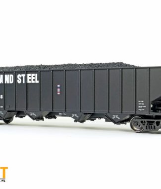 Inland Steel (INLX) "Delivery Black 1968" IC Centralia Shops 3834CuFt Quad Coal Hopper